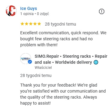 Opinie Google na temat Simo.Repair